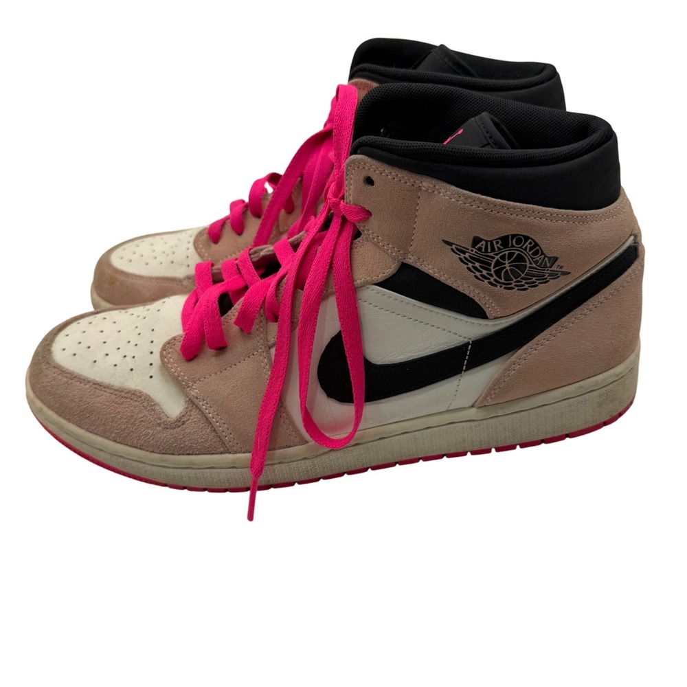 Nike Air Jordan 1 Retro Mid Crimson Tint Pink 852542-801 Mens Size 11.5